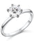 1 Carat Simulated Diamond Engagement Sterling 925 Silver Ring-Bijoux Pour Elle