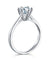 1 Carat Created Diamond Engagement Ring 925 Sterling Silver Classic 6 Claws-Bijoux Pour Elle