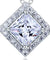 1 Carat Princess Cut Simulated Diamond 925 Sterling Silver Pendant Necklace-Bijoux Pour Elle