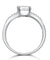 1 Carat Princess Simulated Diamond Engagement Sterling 925 Silver Ring-Bijoux Pour Elle