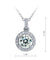 1 Carat Round Cut Simulated Diamond Bridal 925 Sterling Silver Pendant Necklace-Bijoux Pour Elle