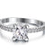 1 Carat Simulated Diamond Engagement Sterling 925 Silver Ring-Bijoux Pour Elle