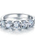 1.25 Carat Five Stone Simulated Diamond Sterling 925 Silver Bridal Ring-Bijoux Pour Elle