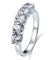 1.25 Carat Five Stone Simulated Diamond Sterling 925 Silver Bridal Ring-Bijoux Pour Elle