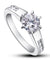 1.25 Carat Round Cut Simulated Diamond 925 Sterling Silver Wedding Engagement Ring-Bijoux Pour Elle