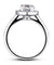 1.25 Carat Round Simulated Diamond 925 Sterling Silver Wedding Engagement Ring Halo-Bijoux Pour Elle