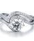 1.25 Carat Simulated Diamond Bridal Engagement 2-Pcs Sterling 925 Silver Ring Set-Bijoux Pour Elle