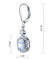 1.5 Carat Oval Cut Simulated Diamond 925 Sterling Silver Dangle Earrings-Bijoux Pour Elle