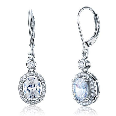 1.5 Carat Oval Cut Simulated Diamond 925 Sterling Silver Dangle Earrings-Bijoux Pour Elle