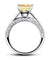 1.5 Carat Princess Yellow Canary Simulated Diamond 925 Sterling Silver Wedding Engagement Ring-Bijoux Pour Elle