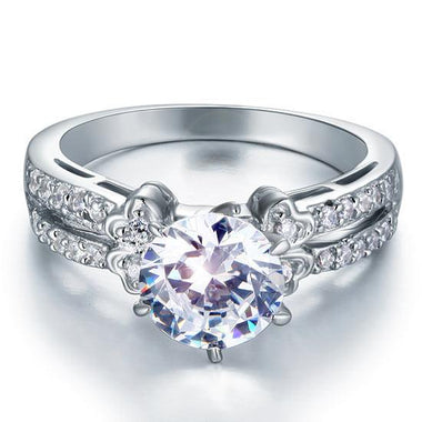 2 Carat Simulated Diamond 925 Sterling Silver Wedding Engagement Ring-Bijoux Pour Elle