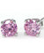 2 Carat Simulated Diamond Pink Sapphire 925 Sterling Silver Stud Earrings-Bijoux Pour Elle