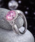 3 Carat Fancy Pink Simulated Diamond 925 Sterling Silver Wedding Engagement Luxury Ring Promise Anniversary-Bijoux Pour Elle