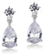 3 Carat Pear Cut Simulated Diamond 925 Sterling Silver Dangle Earrings-Bijoux Pour Elle