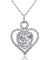 3 Carat Simulated Diamond 925 Sterling Silver Heart Pendant Necklace-Bijoux Pour Elle