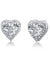 3 Carat Simulated Diamond 925 Sterling Silver Heart Stud Earrings-Bijoux Pour Elle