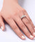 3 Stone Simulated Diamond Sterling 925 Silver Ring-Bijoux Pour Elle