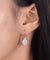 4 Carat Princess Cut Simulated Diamond Dangle Drop 925 Sterling Silver Earrings-Bijoux Pour Elle