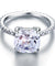 5 Carat Cushion Cut Simulated Diamond 925 Sterling Silver Wedding Engagement Promise Ring Jewelry-Bijoux Pour Elle