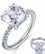 5 Carat Cushion Cut Simulated Diamond 925 Sterling Silver Wedding Engagement Promise Ring Jewelry-Bijoux Pour Elle