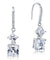 5 Carat Princess Cut Simulated Diamond Dangle Drop 925 Sterling Silver Earrings-Bijoux Pour Elle
