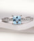 5*5mm Sky Blue Topaz Ring Engagement Wedding Ring-Bijoux Pour Elle