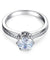 6 Claws 925 Sterling Silver Wedding Promise Engagement Ring 1.25 Ct Simulated Diamond Jewelry-Bijoux Pour Elle