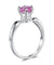 6 Claws Crown 925 Sterling Silver Wedding Promise Anniversary Ring 1.25 Ct Fancy Pink Simulated Diamond Jewelry-Bijoux Pour Elle