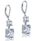 8 Carat Princess Cut Simulated Diamond Dangle Drop 925 Sterling Silver Earrings-Bijoux Pour Elle