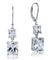 8 Carat Princess Cut Simulated Diamond Dangle Drop 925 Sterling Silver Earrings-Bijoux Pour Elle