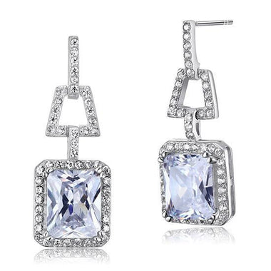 8 Carat Simulated Diamond 925 Sterling Silver Dangle Earrings-Bijoux Pour Elle