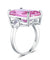 8.5 Carat Pink Simulated Diamond Stone Solid 925 Sterling Silver Ring Party Luxury Jewelry-Bijoux Pour Elle