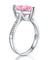 925 Sterling Silver Bridal Engagement Ring 3.5 Carat Heart Pink Simulated Diamond Jewelry-Bijoux Pour Elle