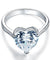 925 Sterling Silver Bridal Engagement Ring 3.5 Carat Heart Simulated Diamond Jewelry-Bijoux Pour Elle