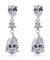 925 Sterling Silver Dangle Bridal Wedding Bridesmaid Earrings Jewelry Drop 3.5 Carat-Bijoux Pour Elle