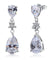 925 Sterling Silver Dangle Bridal Wedding Bridesmaid Earrings Jewelry Drop 3.5 Carat-Bijoux Pour Elle