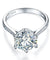 925 Sterling Silver Wedding Engagement Ring 3 Carat Simulated Diamond Jewelry-Bijoux Pour Elle