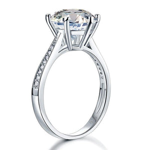 925 Sterling Silver Wedding Engagement Ring 3 Carat Simulated Diamond Jewelry-Bijoux Pour Elle