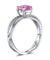 925 Sterling Silver Wedding Promise Anniversary Ring 1.25 Ct Fancy Pink Simulated Diamond-Bijoux Pour Elle