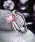 925 Sterling Silver Wedding Promise Anniversary Ring 1.25 Ct Fancy Pink Simulated Diamond-Bijoux Pour Elle