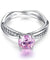 925 Sterling Silver Wedding Promise Anniversary Ring 1.25 Ct Fancy Pink Simulated Diamond-Bijoux Pour Elle