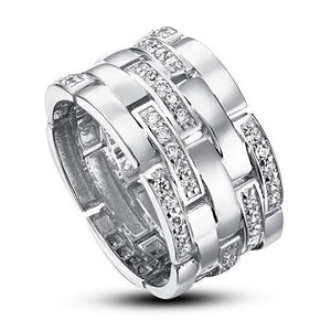 925 Sterling Silver 1 cm Band Wedding Anniversary Ring-Bijoux Pour Elle