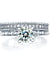 925 Sterling Silver 2-Pcs Wedding Engagement Ring Set 1 Ct Simulated Diamond Jewelry-Bijoux Pour Elle