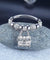 925 Sterling Silver Band Ring Dangle Purse New Style Design Simulated Diamond-Bijoux Pour Elle