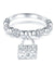 925 Sterling Silver Band Ring Dangle Purse New Style Design Simulated Diamond-Bijoux Pour Elle