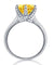 925 Sterling Silver Bridal Engagement Luxury Ring 3 Carat Yellow Canary Simulated Diamond Jewelry-Bijoux Pour Elle