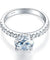 925 Sterling Silver Bridal Engagement Ring 2 Carat Simulated Diamond Jewelry-Bijoux Pour Elle