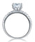 925 Sterling Silver Bridal Engagement Ring 2 Carat Simulated Diamond Jewelry-Bijoux Pour Elle