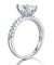 925 Sterling Silver Bridal Engagement Ring 2 Carat Simulated Diamond Jewelry-Bijoux Pour Elle