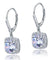 925 Sterling Silver Bridal Wedding Earrings Brilliant Simulated Diamond-Bijoux Pour Elle